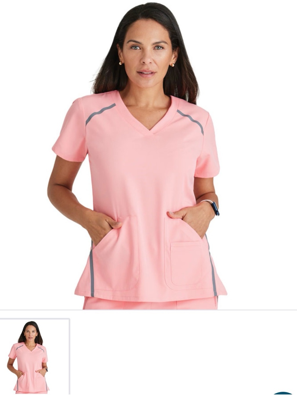 Barco Uniforms V-Neck Scrub Top - Mauve